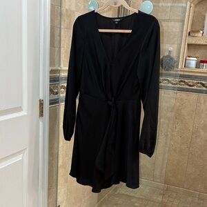 Express Black Long Sleeve Dress
